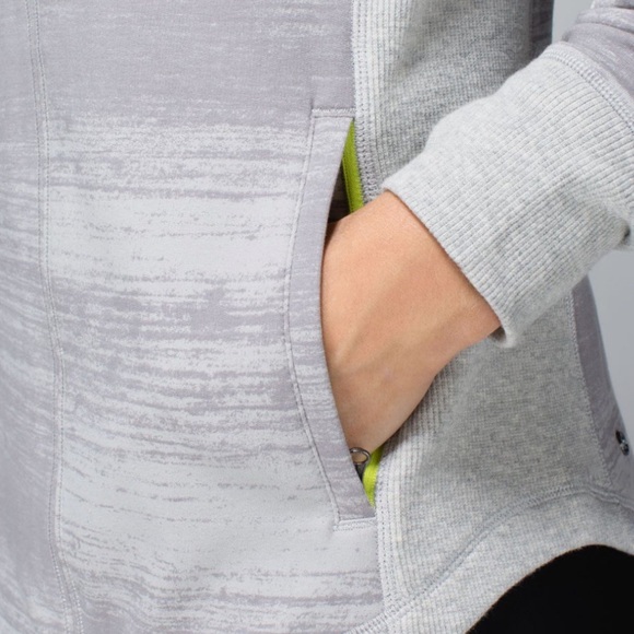 Lululemon silver spoon grey Post Sweat Pullover 1/2 zip neck hoodie sweatshirt - Picture 13 of 15